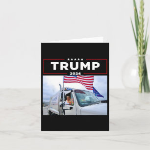 Cartão Donald Trump Dirige No Lixo De Camisas De Lixo