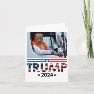 Cartão Donald Trump Em Garbyge Truck Team Garge For Trump
