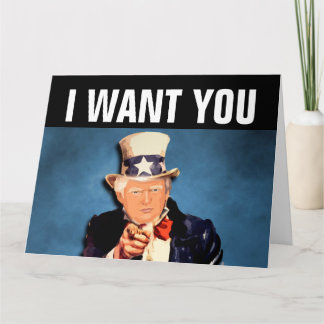 CARTÃO DONALD TRUMP FUNNY BIRTHDAY GREETNG CARD