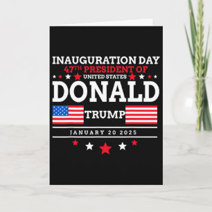 Cartão Donald Trump Ganhou Inauguração da Eleição de 2024