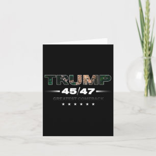 Cartão Donald Trump Impressão de Leopardo Maior Retorno M