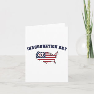Cartão Donald Trump Inauguração Dia 47 Presidente Do