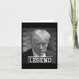 Cartão Donald Trump Mugshot 2024 Não Apoiante Culpado