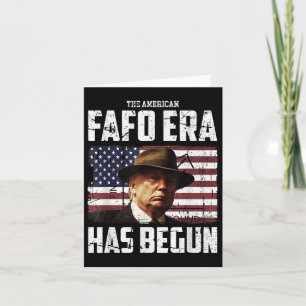 Cartão Donald Trump Na Era Americana Do Fafo E Encontre