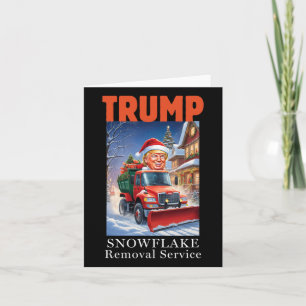 Cartão Donald Trump Natal Engraçado Remoção do Floco de N