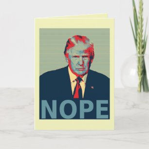 Cartão Donald Trump Nope Election Loser