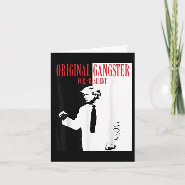 Cartão Donald Trump Para Presidente 2024 Shirt Original G (Frente)