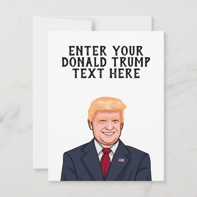 CARTÃO DONALD TRUMP PERSONALIZADO (Frente)