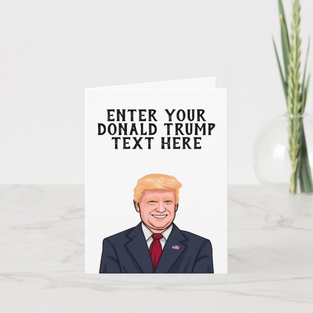 CARTÃO DONALD TRUMP PERSONALIZADO (Frente)