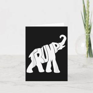 Cartão Donald Trump Republicano Elefante Trump Apoiante P