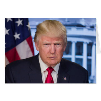 Cartão Donald Trump Retrato Presidencial Oficial