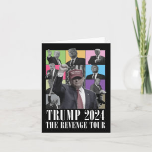 Cartão Donald Trump The Revenge Tour 2024 Para Homens E M