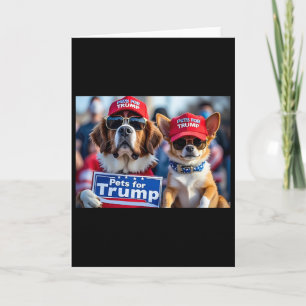Cartão Donald Trump Torna os Cães Seguros Novamente Chapé