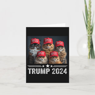 Cartão Donald Trump Torna Os Gatos Seguros Novamente Red 
