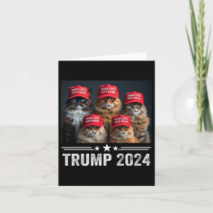 Cartão Donald Trump Torna Os Gatos Seguros Novamente Red