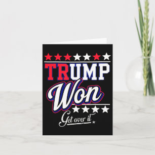 Cartão Donald Trump Won Supera 2024 Trump Won Electi