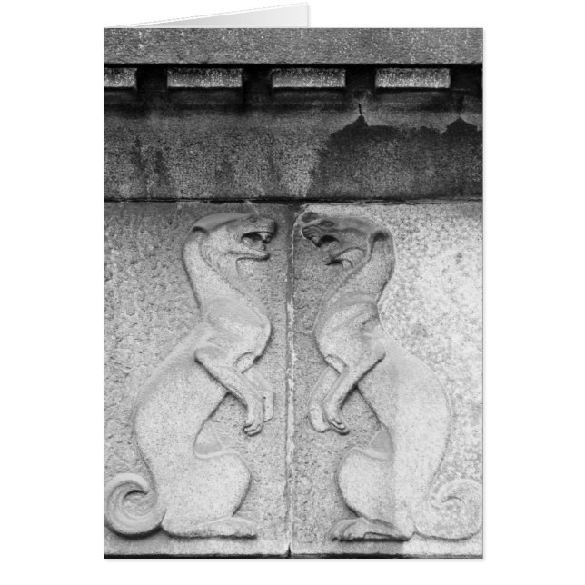 Cartão Doninhas dinamarquesa irritada (Frente)