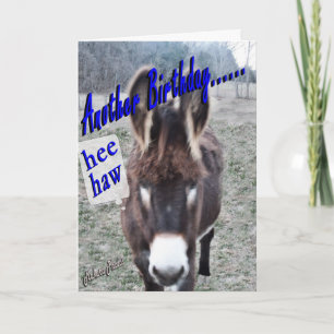 Cartão Donkey Birthday - personalize-o
