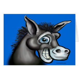 Cartão Donkey Democrático