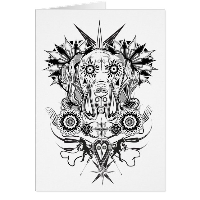 Cartão Donna Great Dane (Frente)