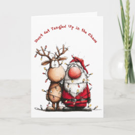 Cartão Don't Get Tangled Up in the Chaos card