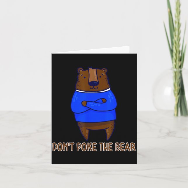 Cartão Don't Ke The Bear Gift  (Frente)