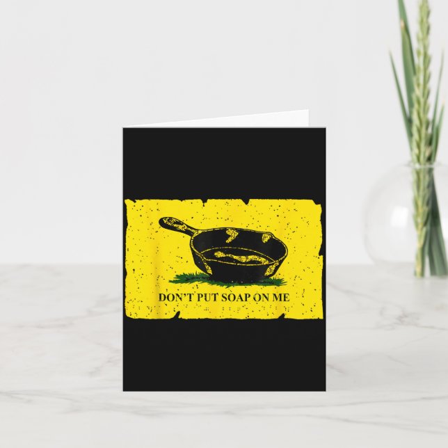 Cartão Don't Put Soap On Me  (Frente)