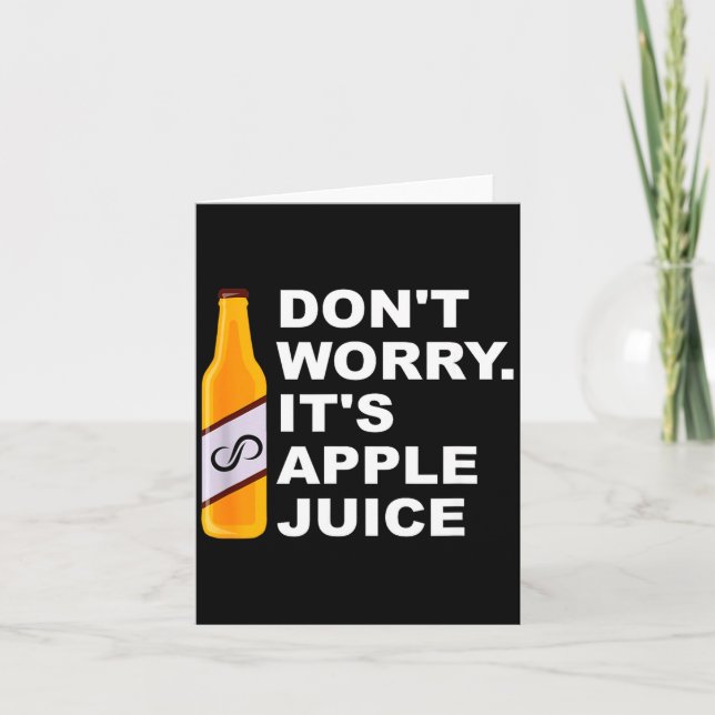 Cartão Don't Worry It's Juice Apparel  (Frente)