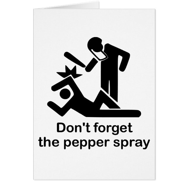 Cartão DontForgetThePepperSpray (Frente)