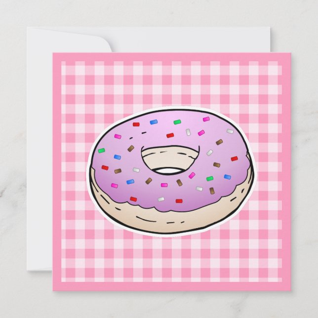 Cartão Donut Rosa Dia das Mães (Frente)