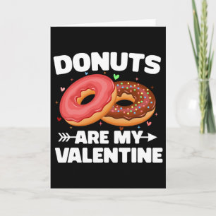 Cartão Donuts São Meu Namorado Fofa Amantes de Donut Anti