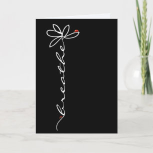 Cartão Doodle Daisy e Ladybugs pensando em você