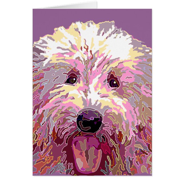 Cartão Doodle do brilho (Frente)