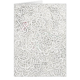 Cartão Doodle do macarronete