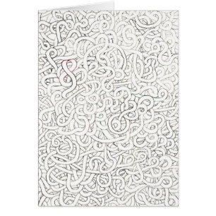 Cartão Doodle do macarronete