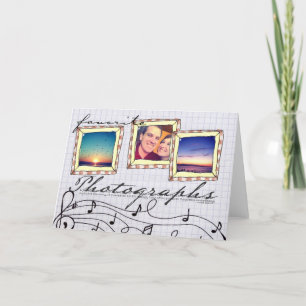 Cartão doodle instagram photo card