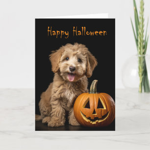 Cartão Doodle Pup Halloween