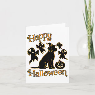 Cartão Doodle Silhouette Happy Halloween