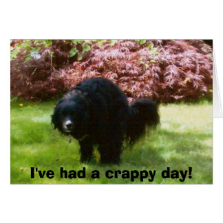 Cartão doodles, tive um dia horrível!