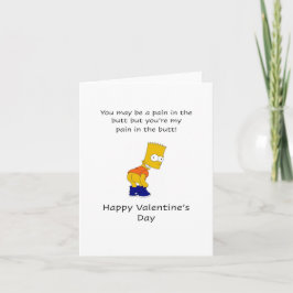 Cartão Dor no bumbum, Feliz dia de os namorados