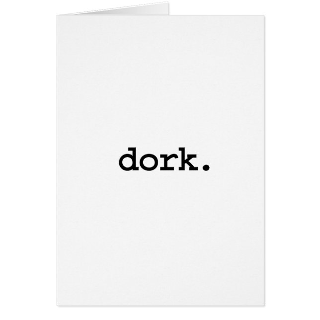 Cartão dork. (Frente)