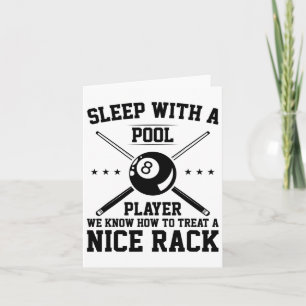 Cartão Dormir Com Um Jogador De Piscina Sabemos Como Trat