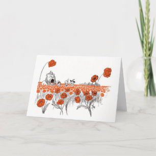 Cartão Dorothy in the Poppy Field