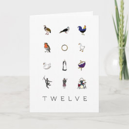 Cartão dos 12 Dias de Natal