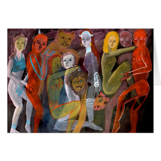 Cartão dos amantes e dos leões (Frente Horizontal)