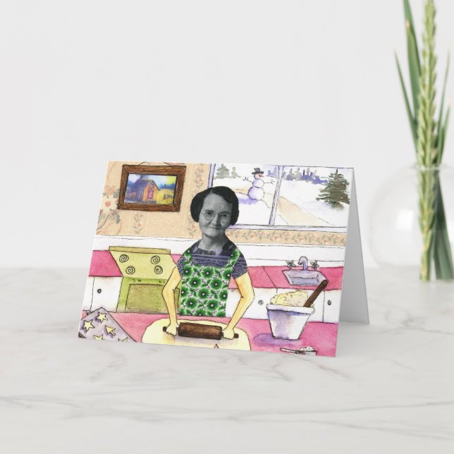 Cartão dos biscoitos de açúcar do cozimento (Frente)