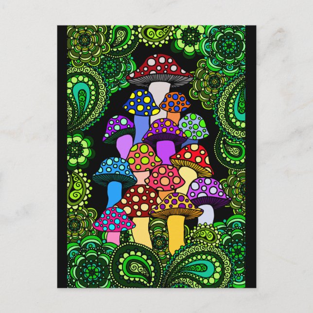 Cartão dos cogumelos (Frente)