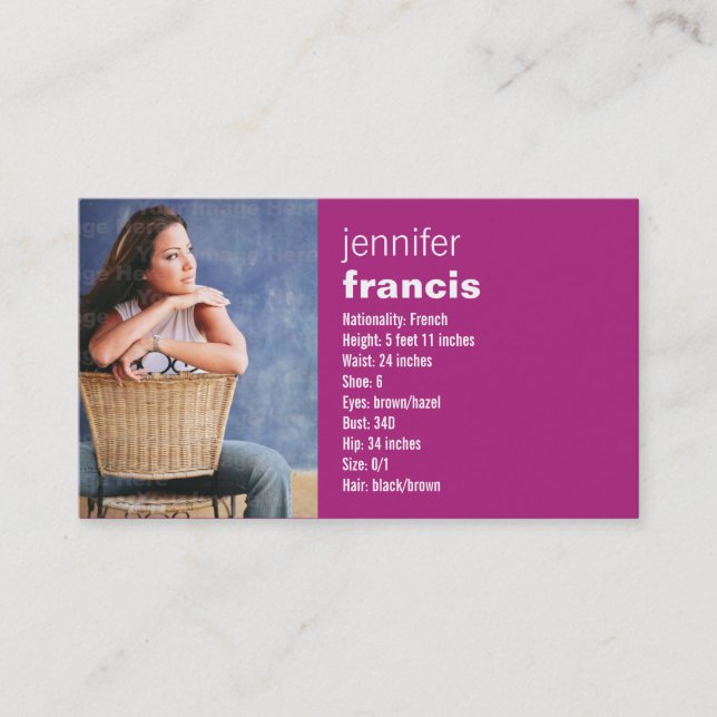 Cartão dos comp(s) do cruzamento cor-de-rosa mini (Frente)