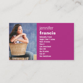 Cartão dos comp(s) do cruzamento cor-de-rosa mini