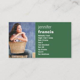 Cartão dos comp(s) do cruzamento verde mini